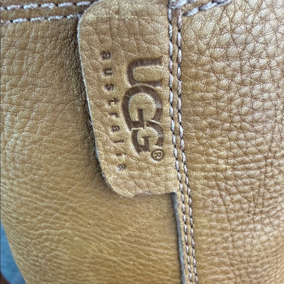 UGG All Leather Shearling Waterproof Women's Boots Chestnut 8.5 - Picture 8 of 16